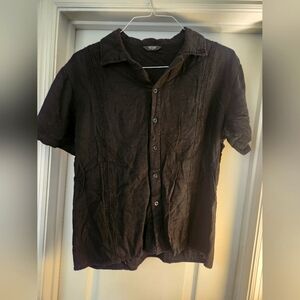Mens Guayabera Shirt Cuban Medium Button down